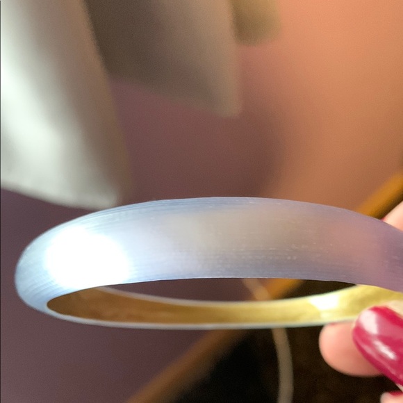 Alexis Bittar tapered bangle bracelet. Silver in color. - Picture 1 of 2